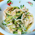 sweet_rose's cooksnap of when they made 中華の定番♪鶏肉と胡瓜の甘酢和え.
