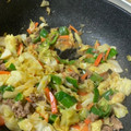 マショマロロ's cooksnap of when they made 中華風肉味噌そぼろあんの野菜炒め.