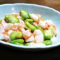 クリーピングタイム☆'s cooksnap of when they made そら豆と長芋の明太子和え.