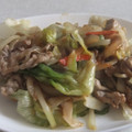 きらり流れ星's cooksnap of when they made 豚こまとレタスのポン酢炒め.