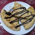 candy2131's cooksnap of when they made 天ぷらの残りでバナナパンケーキ.