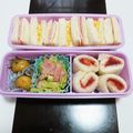 碧きりん's cooksnap of when they made 手づかみ離乳食③お花のサンドイッチ.