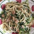 きらぴりか's cooksnap of when they made ネギ・ツナの簡単ランチ！梅風味和風パスタ.