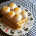 haruku221's cooksnap of when they made マヨが決め手☆マシュマロマヨごまトースト.