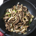 たじまはじま's cooksnap of when they made 牛タンと玉ねぎ炒め.