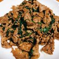 まぁぼぉ2012's cooksnap of when they made 牛肉と紫蘇のバター醤油炒め.