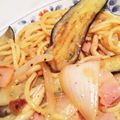 おおかなぼぅ's cooksnap of when they made 簡単美味！ナスとベーコンの和風パスタ.