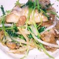 クックX977S1☆'s cooksnap of when they made シャキシャキ☆豚バラ肉と豆苗のもやし炒め.