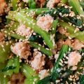 yocchi2109's cooksnap of when they made 小松菜のカニカマ和え.