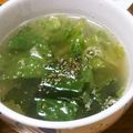 ﾋﾟﾛﾐ♡'s cooksnap of when they made わかめとレタスのスープ.