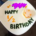 アクヤ☆'s cooksnap of when they made 10倍粥のハーフバースデーケーキ☆.