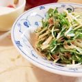 fu♪♪'s cooksnap of when they made 水菜と春雨の梅マヨサラダ.