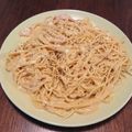 yassy2020's cooksnap of when they made カルボナーラ(生クリームなし、全卵使用).