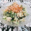 Satoco❋'s cooksnap of when they made わかめ♧水菜♧鶏肉の柚子胡椒マヨサラダ.