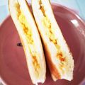 しょこらーしか♡'s cooksnap of when they made 剥がされないサンドイッチ☆掴み食べ.