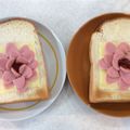 フランクフルトJr's cooksnap of when they made 可愛い朝食第5弾☆3Dお花トースト☆.