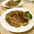 さるちゃんばなな's cooksnap of when they made ★なすとベーコンのバルサミコパスタ★.