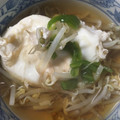 ちゃぎー's cooksnap of when they made もやしの温玉スープ（失敗した温泉卵の救済.