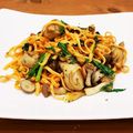 占い師よしこ's cooksnap of when they made 牡蠣と春菊のオイル仕立てパスタ.