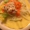 羽衣ママ☆'s cooksnap of when they made おかずクレープ（シロさんレシピを参考に）.