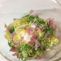 やまちょす☆'s cooksnap of when they made レンジで超簡単キャベツベーコン卵のサラダ.