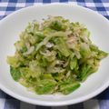 AyaChihi's cooksnap of when they made 春キャベツと桜えびのゴマ和え.