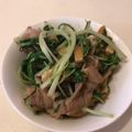 カマキチ's cooksnap of when they made 豚肉と水菜と油揚げの甘煮.