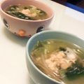 ヵりｎ's cooksnap of when they made チンゲン菜とカニ缶で中華スープ.