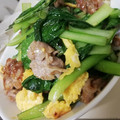 ami-rarara's cooksnap of when they made 味付け簡単☆豚肉と小松菜の卵炒め.
