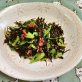 赤い電話's cooksnap of when they made 絹さやとひじきの梅肉和え♡簡単常備菜.
