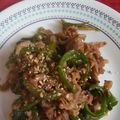 デザートマダム's cooksnap of when they made 牛ピーのオイスターソース炒め☆子どもにも.