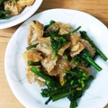 tomatoast's cooksnap of when they made 超シンプル☆のらぼう菜と油揚げの炒めもの.