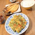 ハチワレねこ's cooksnap of when they made 春菊のチーズチヂミ.
