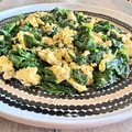 ばぢこ's cooksnap of when they made ほうれん草とふわふわ卵のバター炒め♪.