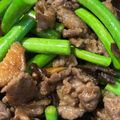 ひな's cooksnap of when they made 牛肉とにんにくの芽の甘辛炒め.
