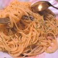 リンリン☆☆☆'s cooksnap of when they made 塩辛と卵のスパゲティ.