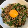 クック7JDJA6☆'s cooksnap of when they made ひき肉とニラの簡単スタミナ丼.