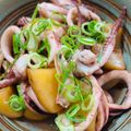 naohyw's cooksnap of when they made いかとじゃがいものガリバタ炒め♪.