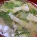 おかわりちょうだい♪'s cooksnap of when they made 豚バラと野菜たっぷり　　鶏ガラ塩スープ.