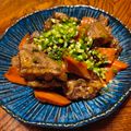 喜八＆Hacchi's cooksnap of when they made 【豚バラ軟骨と人参の甘辛煮】ご飯進む！.