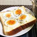 ◆どらしま◆'s cooksnap of when they made おひとりさまのパンがサクサク玉子トースト.