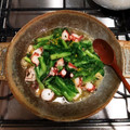 fumi0110's cooksnap of when they made タコと菜の花のガーリック炒め.