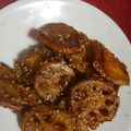 デザートマダム's cooksnap of when they made サツマイモごぼうレンコン♡根菜の甘酢揚げ.