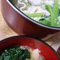 momocookin's cooksnap of when they made 小松菜の豚しゃぶ一人鍋　おろしポン酢で.