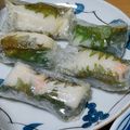 クックL2DT1S☆'s cooksnap of when they made シソ！たらこ！もちチーズ春巻き.