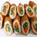 なづなづママ's cooksnap of when they made 生姜焼きのお肉で♪野菜とんかつ.