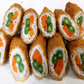なづなづママ's cooksnap of when they made 生姜焼きのお肉で♪野菜とんかつ.