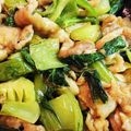 monjimari's cooksnap of when they made 小松菜と豚バラの生姜焼き♪.