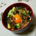 ネコかえる's cooksnap of when they made マグロとアボカドの漬け丼.