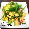 ♡mio1216♡'s cooksnap of when they made 簡単♪小鉢 ピーマンと搾菜の中華風炒り卵.